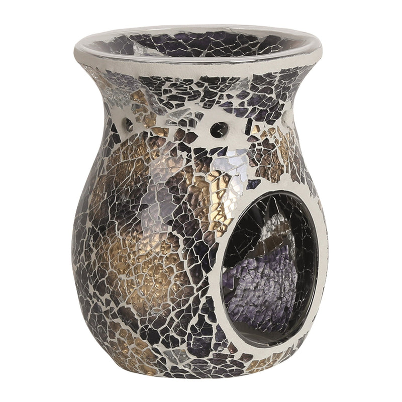 Black & Gold Mosaic Wax Melt Burner - Something Different Gift Shop