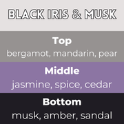 Black Iris and Musk Segment Wax Melt - Something Different Gift Shop