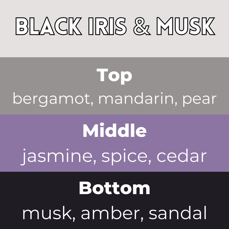 Black Iris and Musk Segment Wax Melt - Something Different Gift Shop