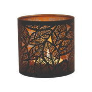 Black Leaf Cut - Out Wax Melt Burner with Glass Dish - Something Different Gift Shop