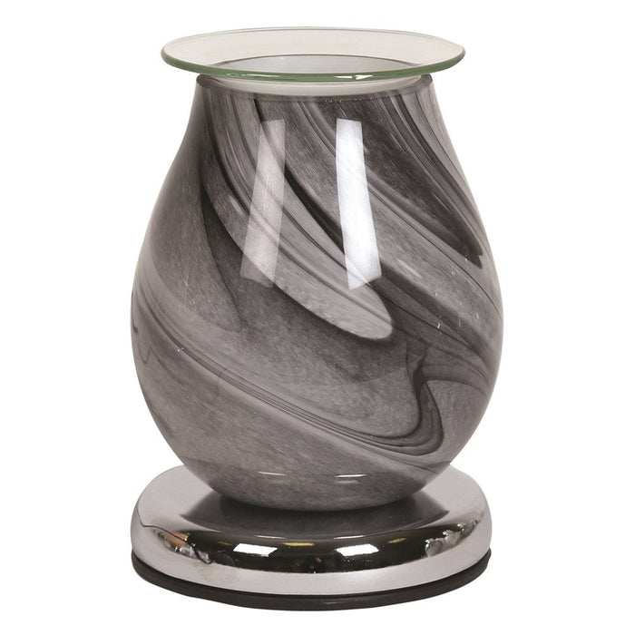 Black Marble Swirl Wax Melt Burner - Something Different Gift Shop