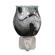 Black Swirl Plug - In Wax Melt Burner - Something Different Gift Shop