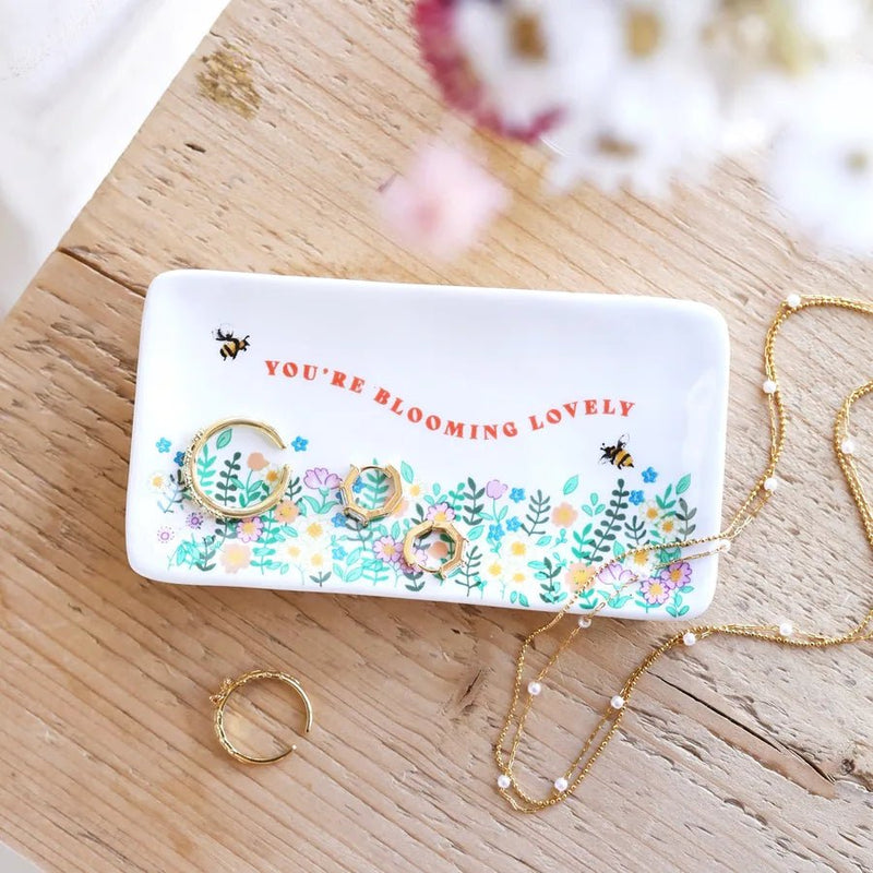 Lisa Angel Blooming Lovely Rectangular Floral Trinket Dish – Something Different Gift Shop