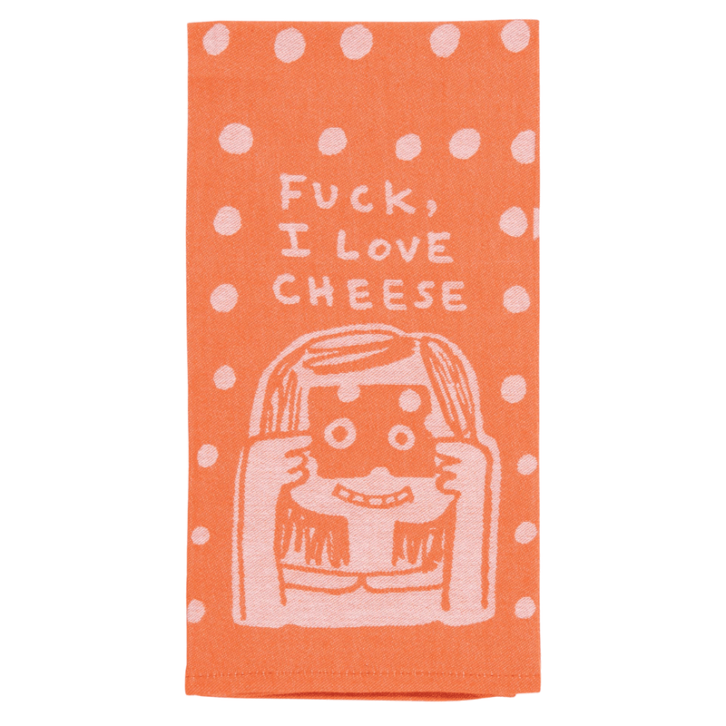 Blue Q Tea Towel – Fuck, I Love Cheese - Something Different Gift Shop