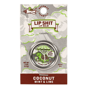 Blue Q Lip Shit Lip Balm – Coconut Mint & Lime - Front View