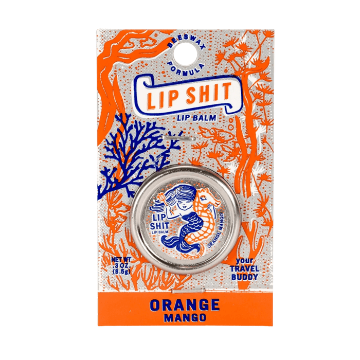 Blue Q Lip Shit Lip Balm – Orange Mango - Front View