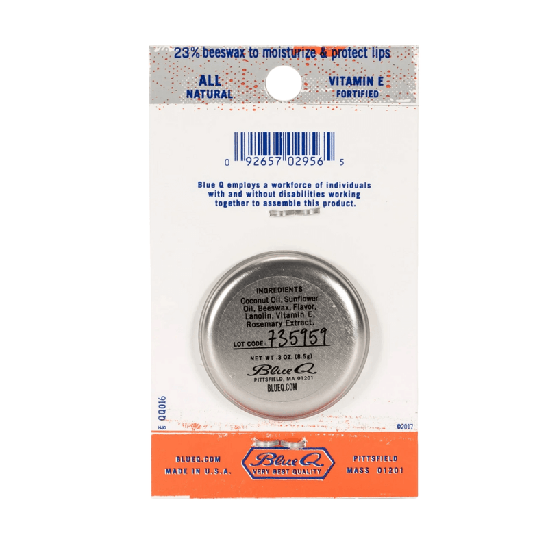 Blue Q Lip Shit Lip Balm – Orange Mango - Reverse View