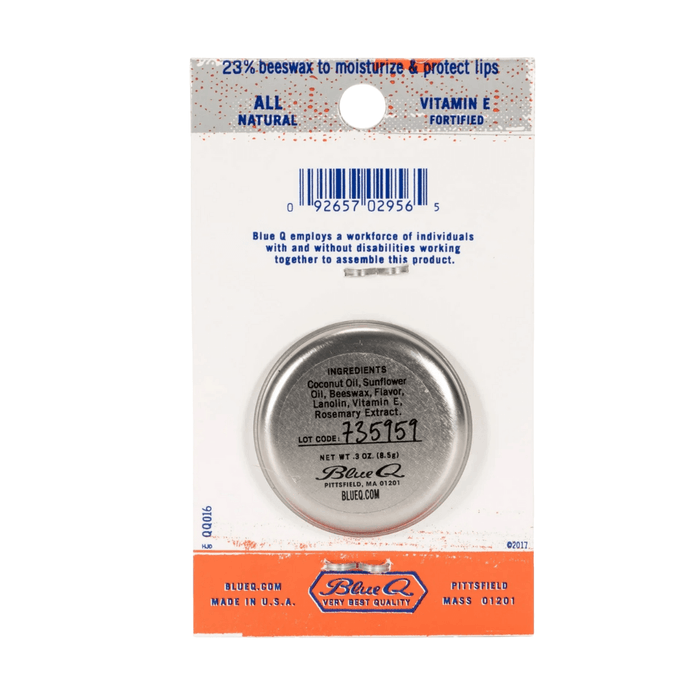 Blue Q Lip Shit Lip Balm – Orange Mango - Reverse View