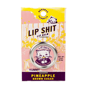 Blue Q Lip Shit Lip Balm – Pineapple Brown Sugar Front View