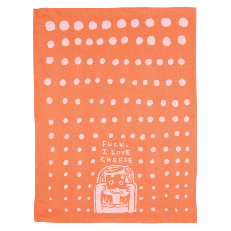 Blue Q Tea Towel – Fuck, I Love Cheese - Something Different Gift Shop