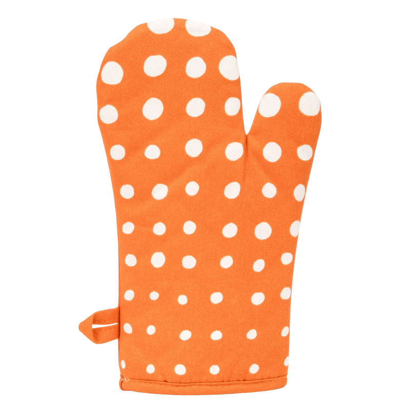Front of Blue Q oven mitt - Fuck, I love cheese