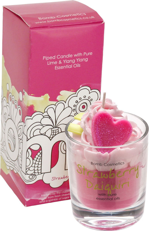 Bomb Cosmetics Piped Candle - Strawberry Daiquiri - Something Different Gift Shop