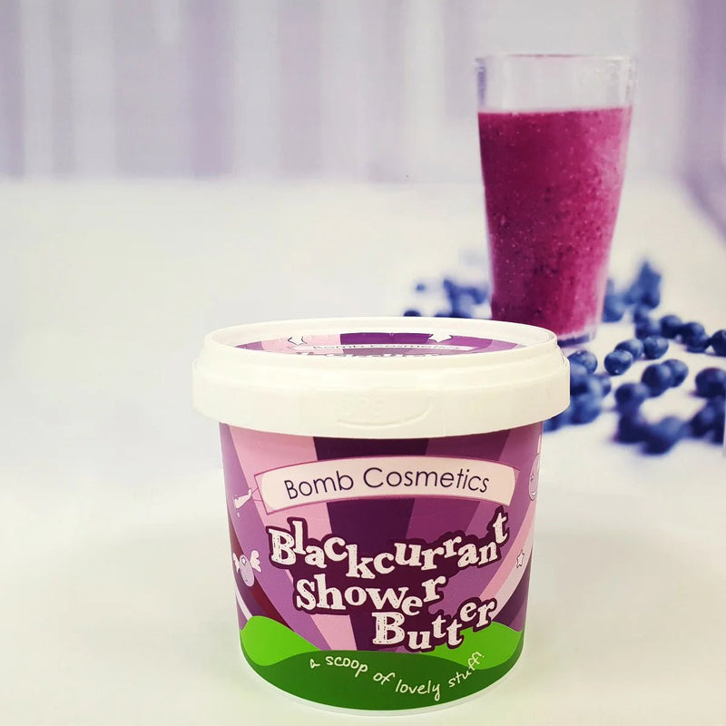 Bomb Cosmetics Shower Butter 365ml - Blackcurrant - Something Different Gift Shop
