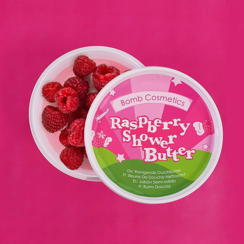 Bomb Cosmetics Shower Butter 365ml - Raspberry - Something Different Gift Shop