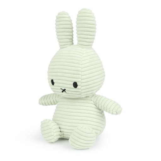 Bon Ton Toys Miffy Corduroy Eco Fresh Mint 23cm plush toy angled view