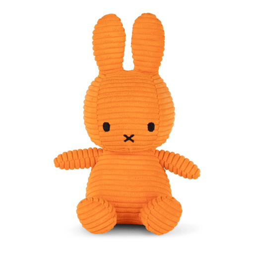 Bon Ton Toys Miffy Corduroy Eco Orange plush toy front view
