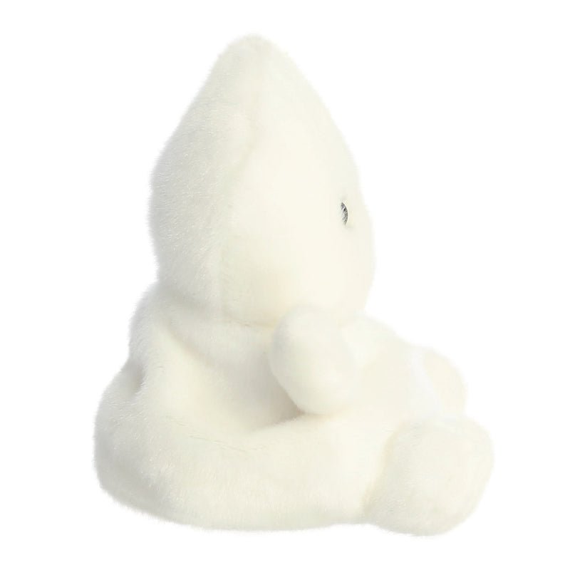 Side view of Boo Ghost plush toy with floppy arms