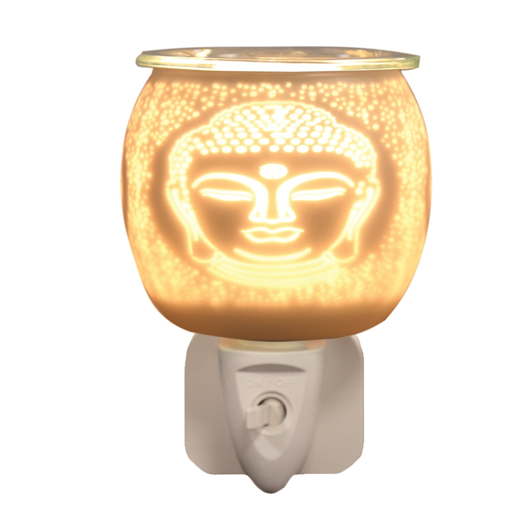 Buddha Plug-In Wax Melt Burner – Ceramic Calm Glow