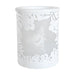 White bumblebee silhouette electric wax melt burner unlit, showing the bumblebee shadow design within the cut-out frame.