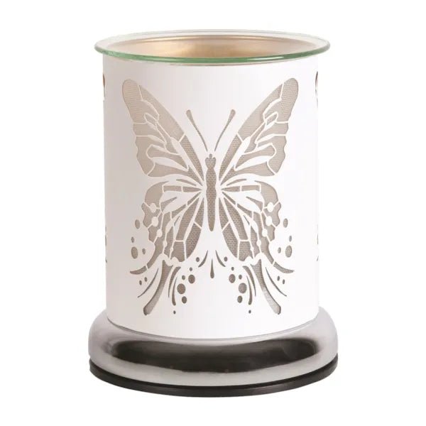 Butterfly Touch Wax Melt Burner – White - Something Different Gift Shop