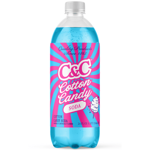 C&C Cotton Candy Soda American soft drink 710ml bottle