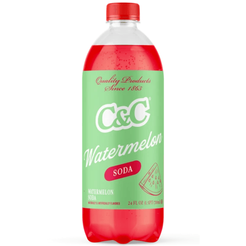 C&C Watermelon Soda American soft drink 710ml bottle
