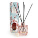 Candlelight Cherry Blossom & Sakura 200ml reed diffuser with pink glass bottle, black reeds and matching blossom gift box.