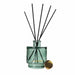 Candlelight Lotus & Wild Lily 200ml reed diffuser bottle with black reeds and gold logo, shown on a clean white background.