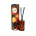 Candlelight Mandarin & Orange Blossom 200ml reed diffuser with ribbed amber bottle, black reeds and illustrated citrus gift box.