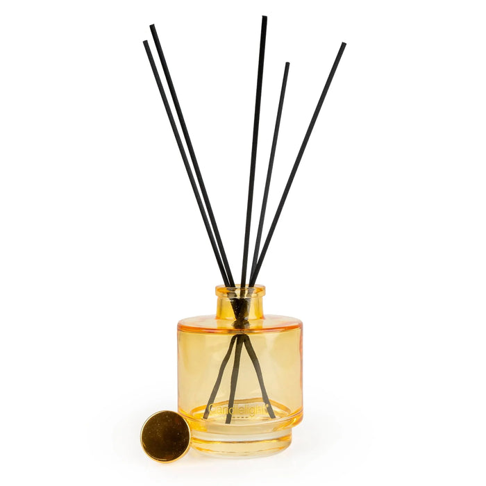 Candlelight Sweet Lemon & Rosemary 200ml reed diffuser packaging with lemon design gift box