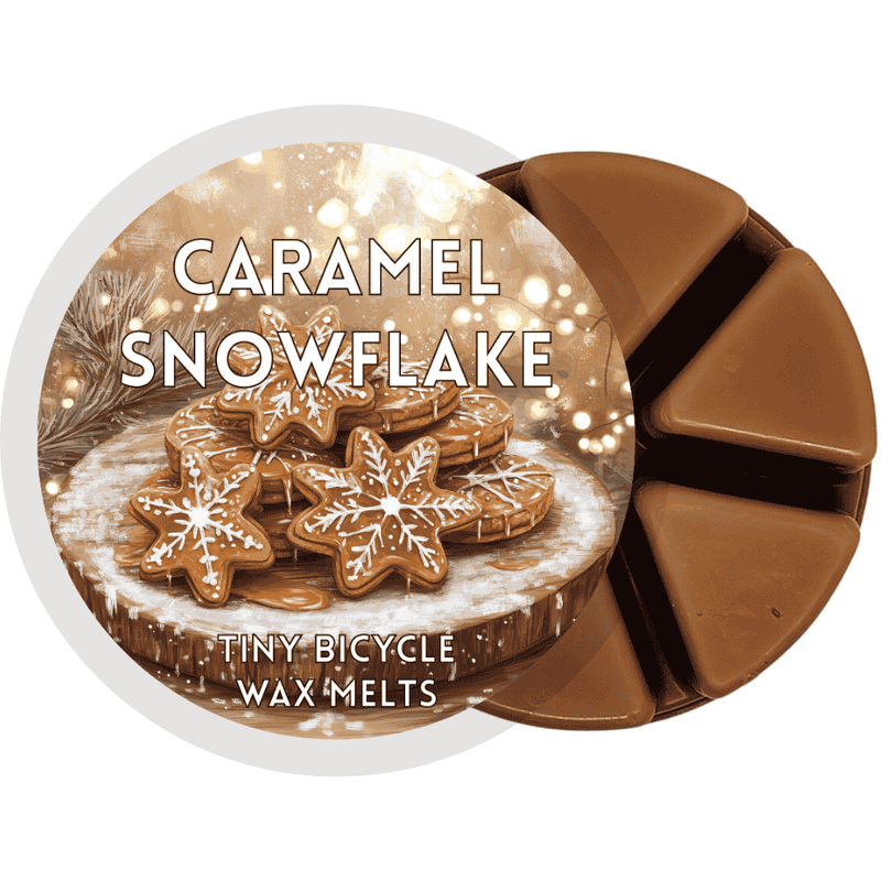Caramel snowflake gourmand wax melt product image
