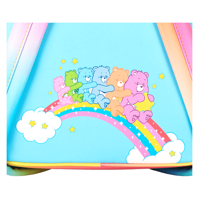 Care Bears Cheer Bear & Share Bear Rainbow Umbrella Mini Backpack - Something Different Gift Shop