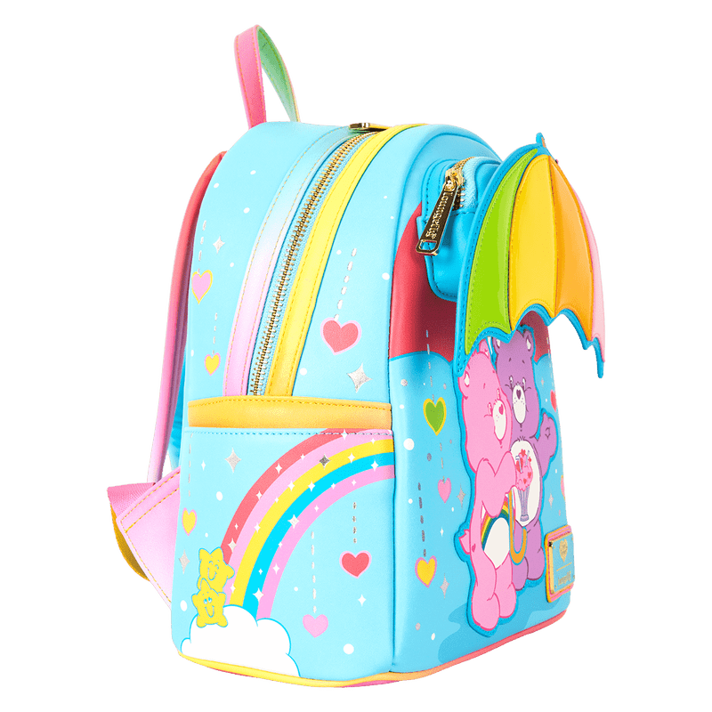 Care Bears Cheer Bear & Share Bear Rainbow Umbrella Mini Backpack - Something Different Gift Shop