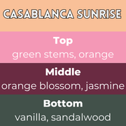 Casablanca Sunrise Segment Wax Melt - Something Different Gift Shop