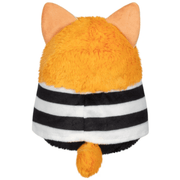 Back view of Squishable Alter Egos Cat Burglar Kitty plush showing striped costume and tail
