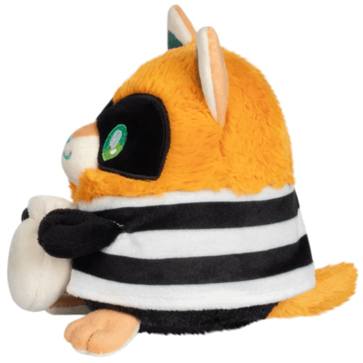 Side view of Squishable Alter Egos Cat Burglar Kitty plush toy