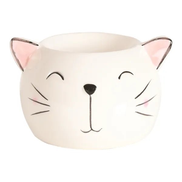 Cat Face Ceramic Wax Melt Burner - Something Different Gift Shop