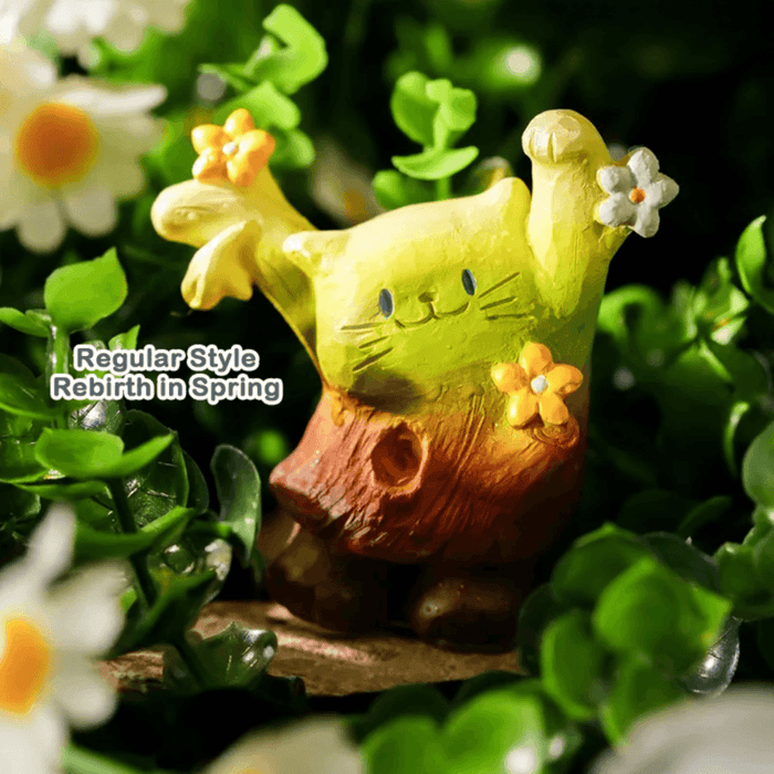 Cat PAI Vibrant Life Rebirth in Spring resin blind box figure