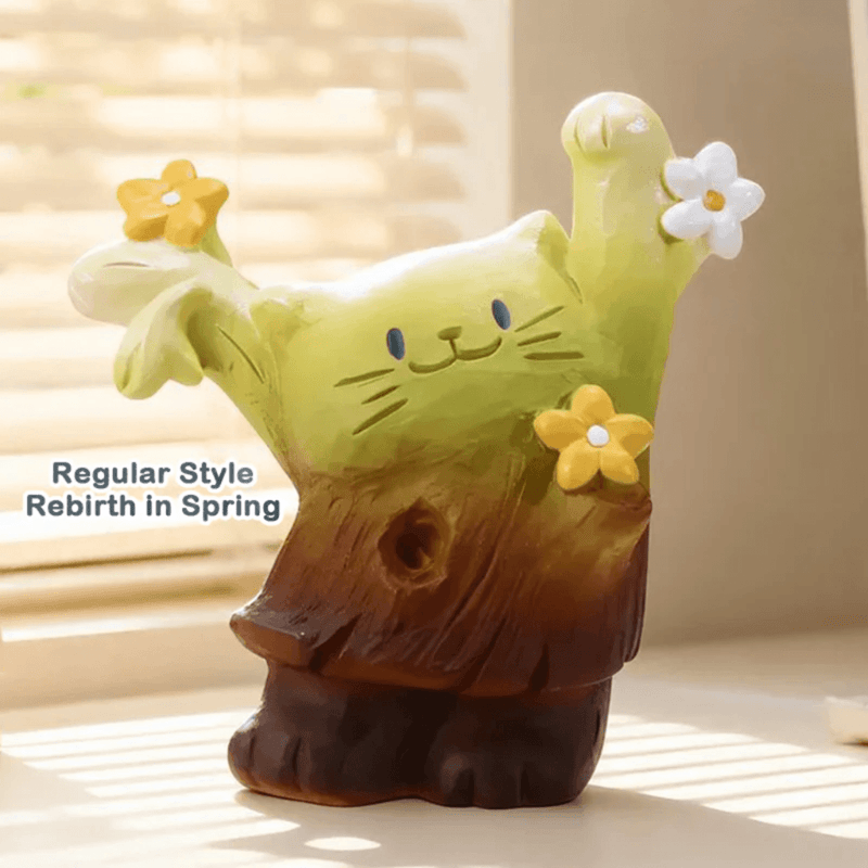Cat PAI Vibrant Life Rebirth in Spring cat resin collectable figure