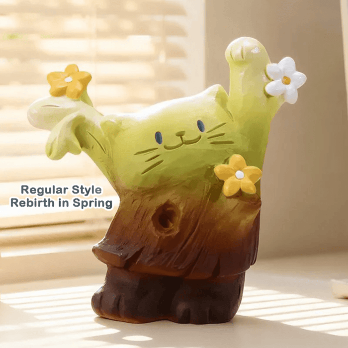 Cat PAI Vibrant Life Rebirth in Spring cat resin collectable figure