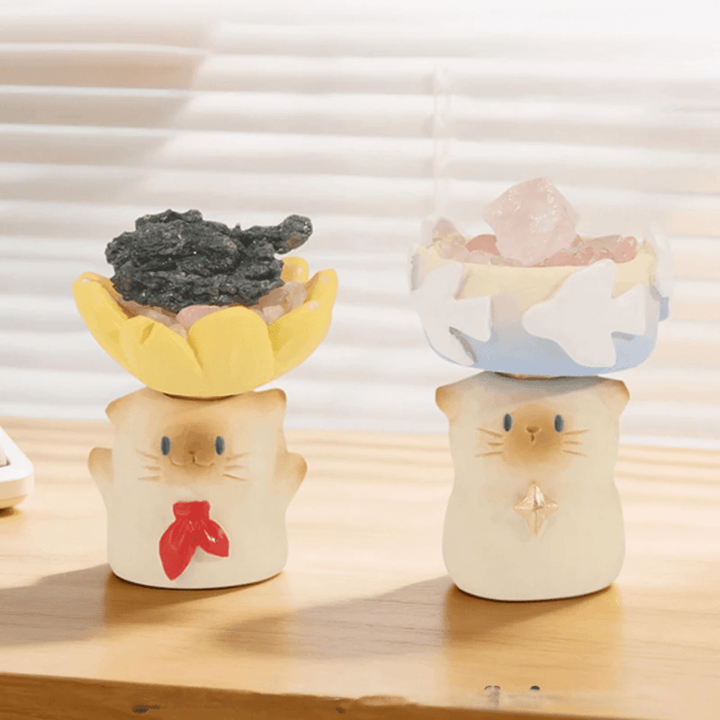 Win First Place and Fly to Freedom Cat PAI blind box figures displayed on a desk