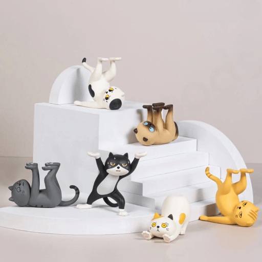 Cat Stands Series Blind Box character line-up with all six regular cat figures