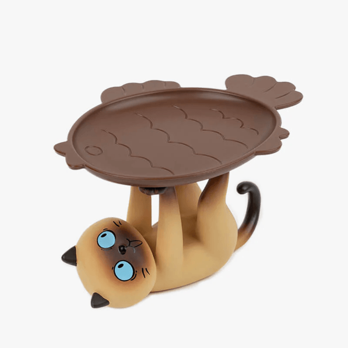 Cat Stands Series Siamese Cat Chocolate blind box figure