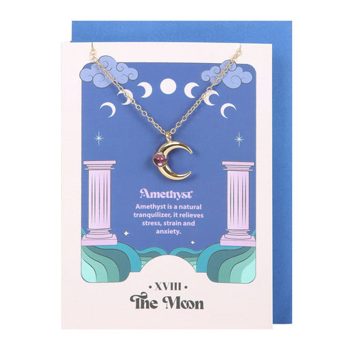 Celestial Necklace Card - The Moon - Something Different Gift Shop