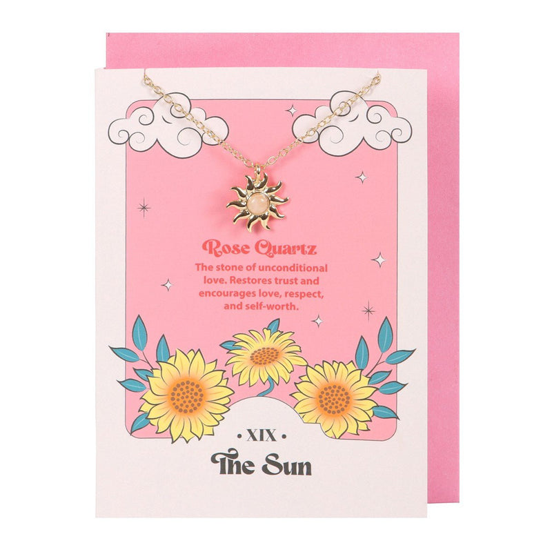 Celestial Necklace Card - The Sun - Something Different Gift Shop