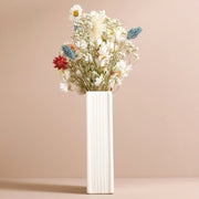 Small floral book-shaped ceramic vase for pens or stems