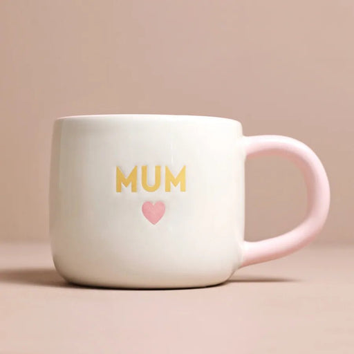 Ceramic Pink Heart Mum Mug - Something Different Gift Shop
