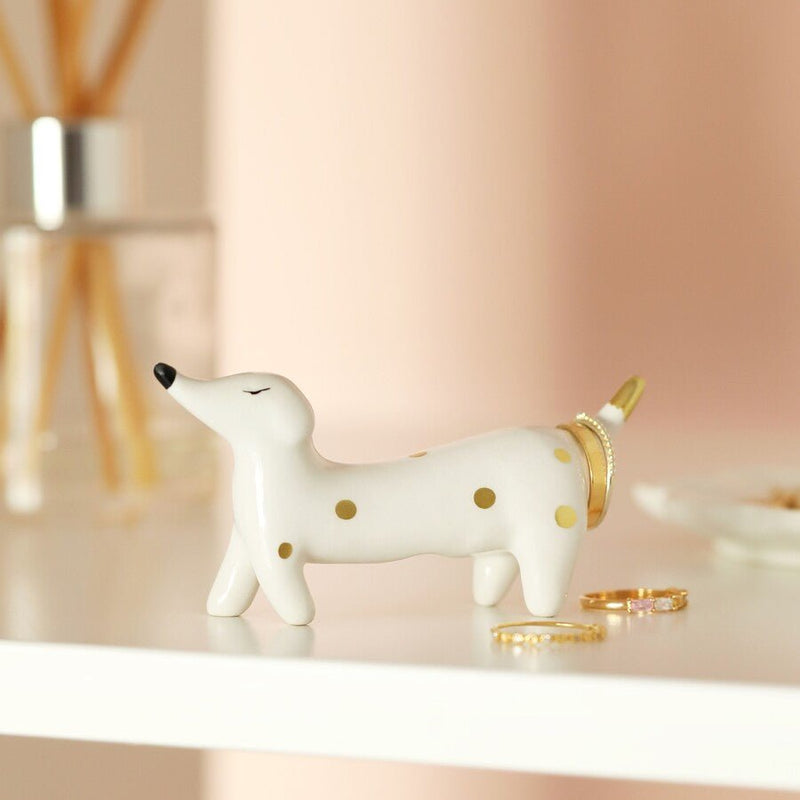 Lisa Angel Ceramic Sausage Dog Ring Holder – Something Different Gift Shop