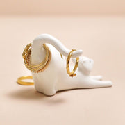 Lisa Angel Ceramic Stretching Cat Ring Holder – Something Different Gift Shop