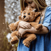 Charlie Bears Bearhouse Bartizan plush gargoyle soft toy being hugged
